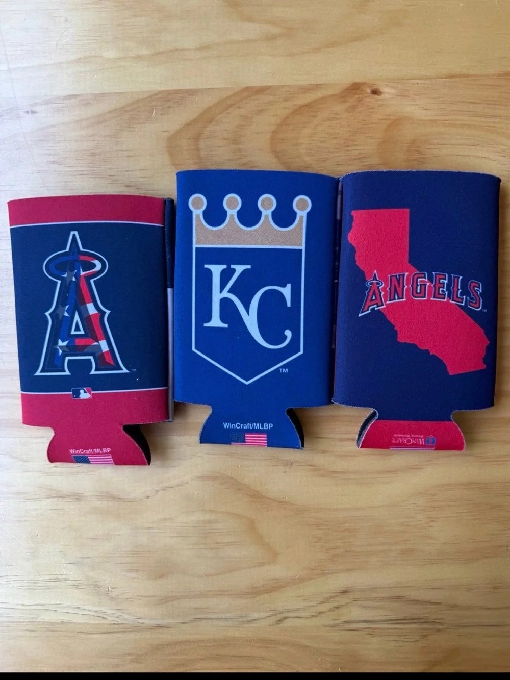 MLB Stadium Team Can Koolers  Tall Boy— Angels, Royals, & Halos Logos
